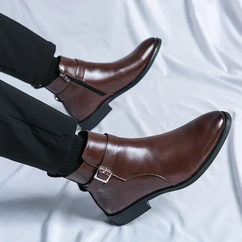 Mens Chelsea Boots | Sleek Classic with Side Zipper
