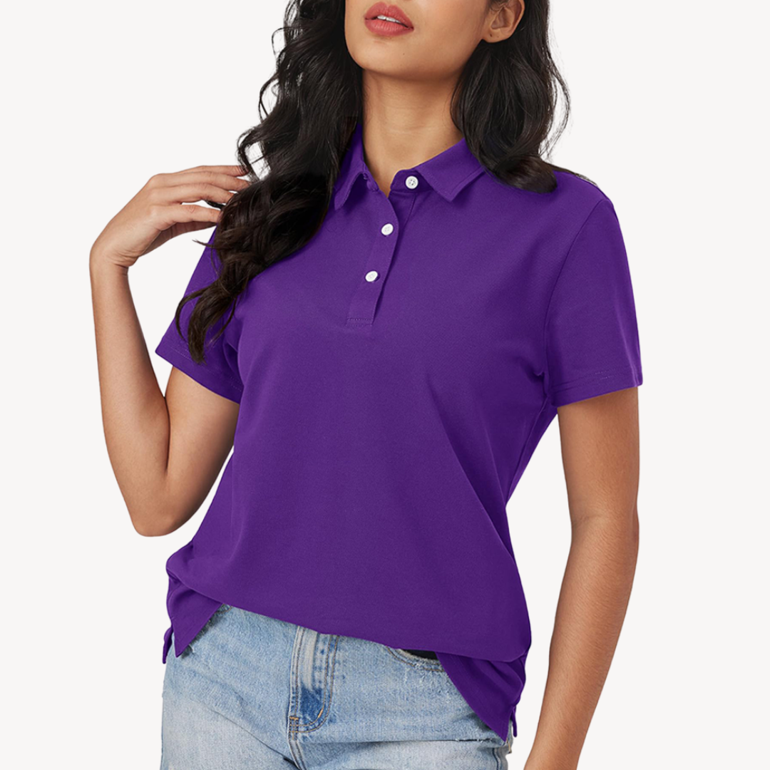 Polo Classique Décontracté Pour Femmes | Manches Courtes