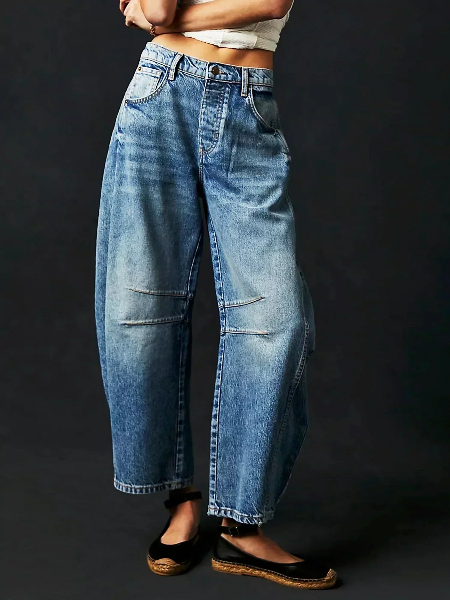 Womens Leopard-Print Jeans | Trendy