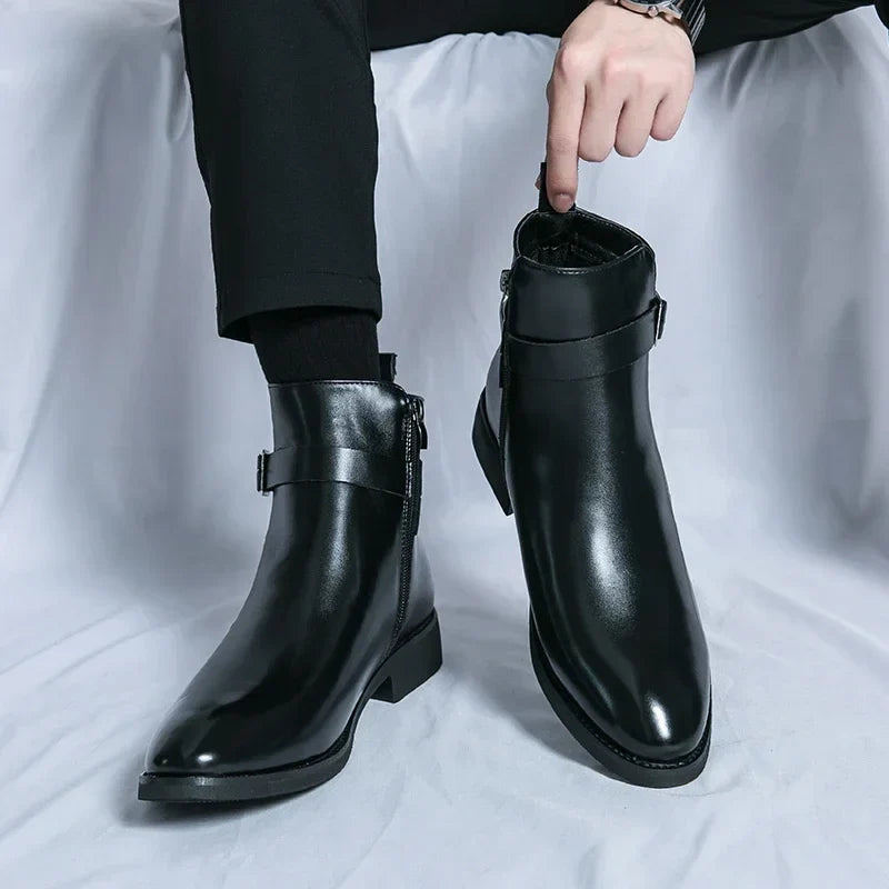 Mens Chelsea Boots | Sleek Classic with Side Zipper