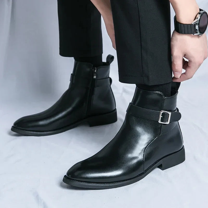 Mens Chelsea Boots | Sleek Classic with Side Zipper