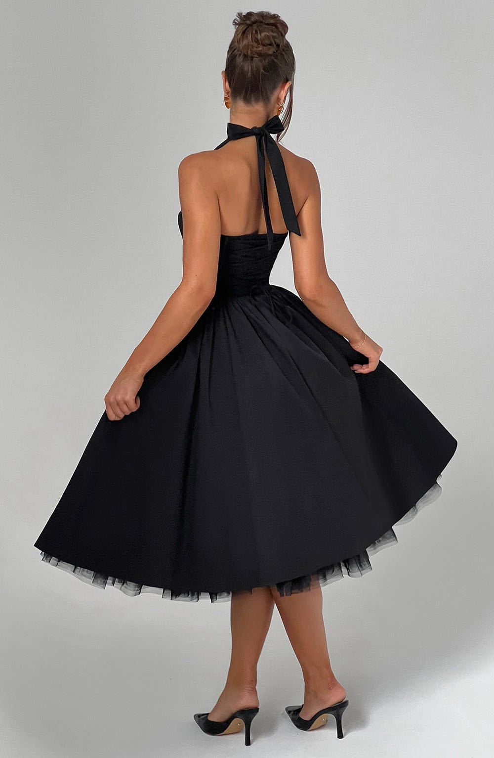 Womens Wedding Guest Dress | Halter Floral Dress