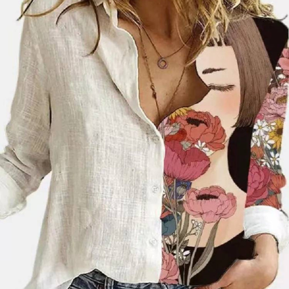 Chemise Florale Élégante Pour Femmes | Midi