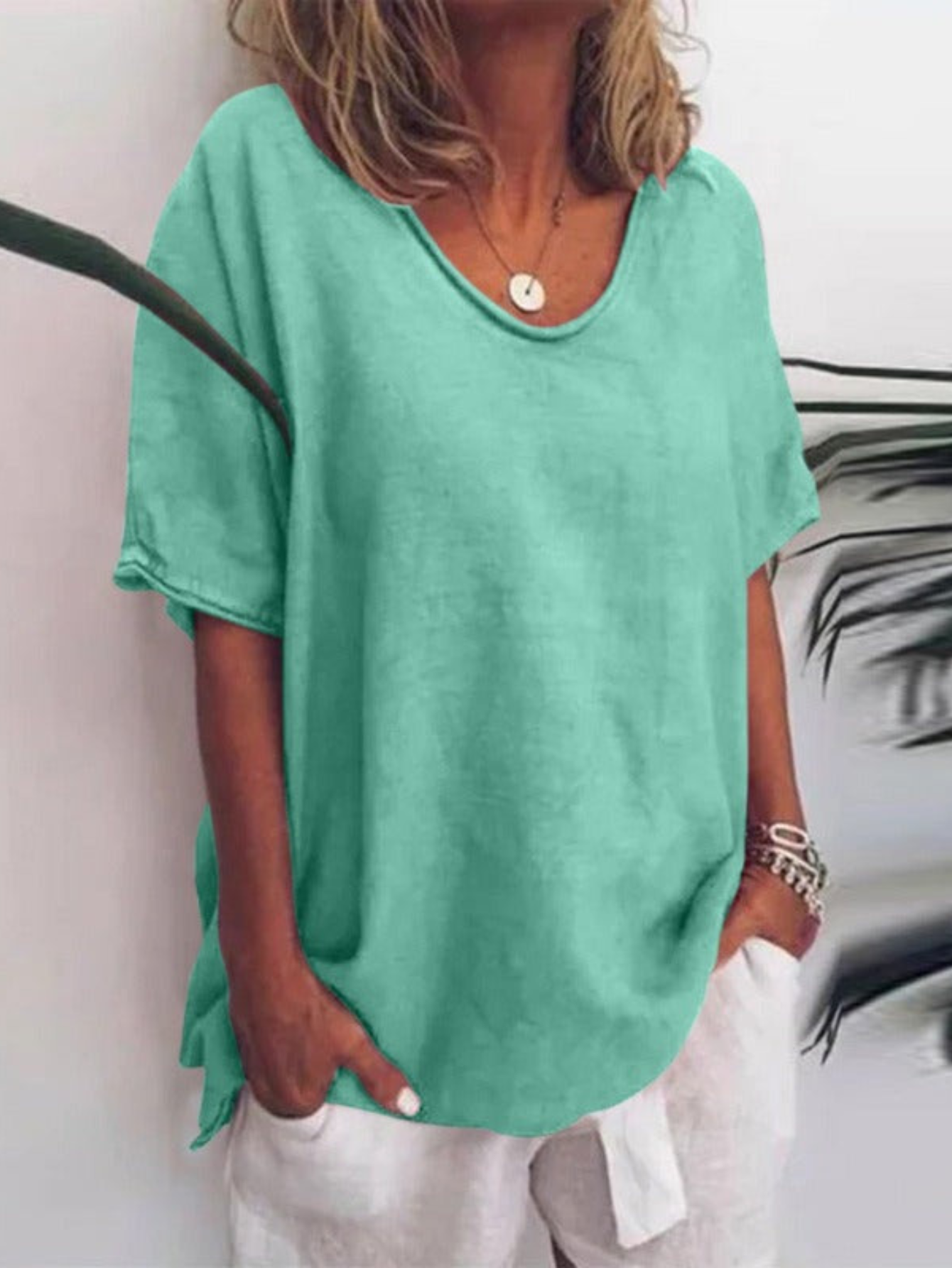 Blouse Décontractée Femme | Manches Courtes
