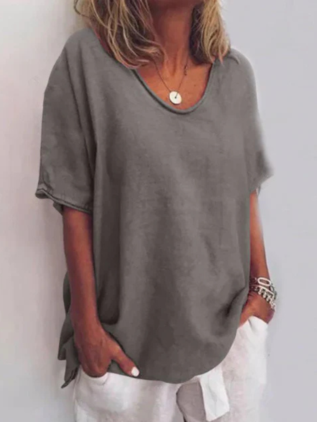 Blouse Décontractée Femme | Manches Courtes