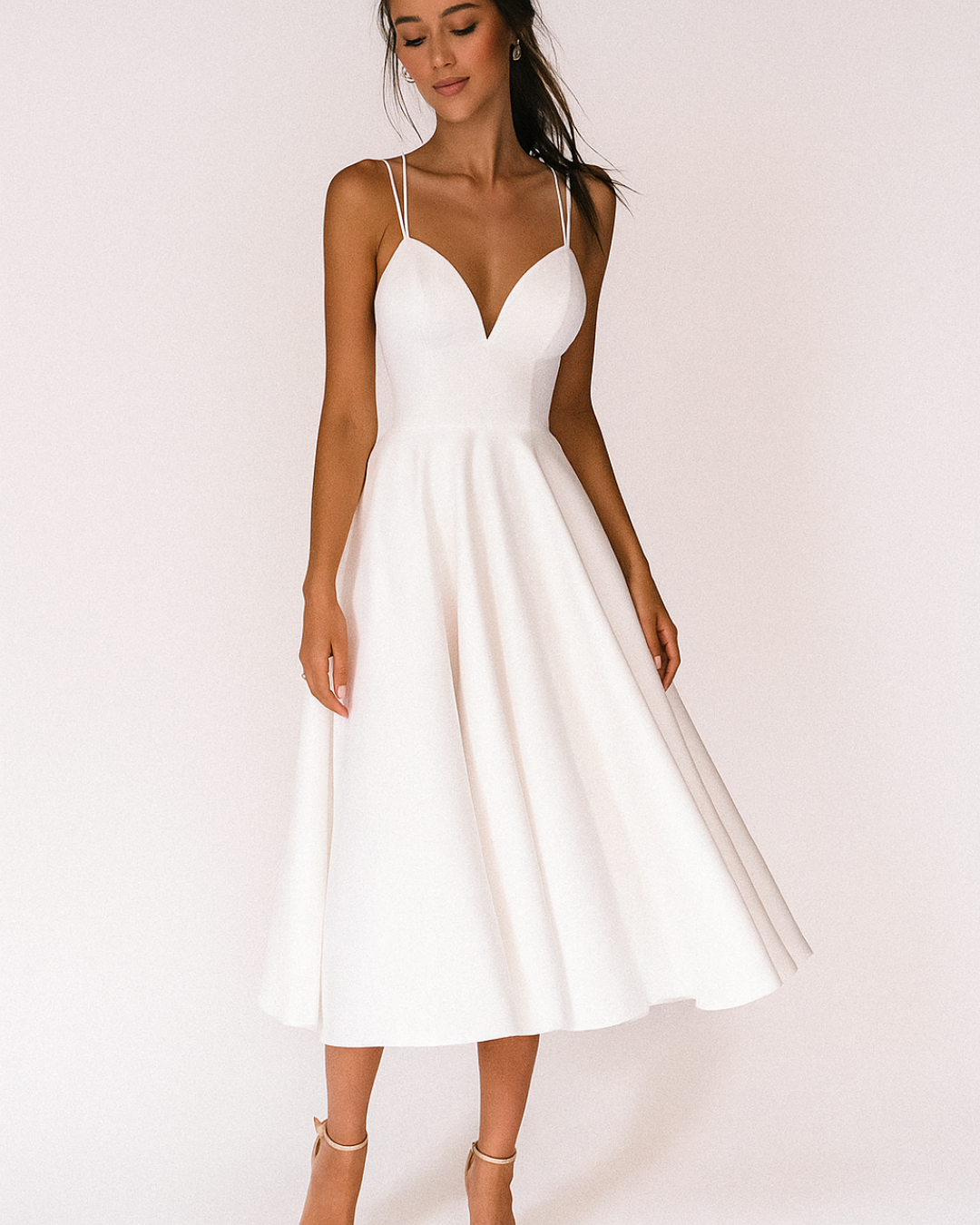 Womens Wedding Guest Dress | Formal V Neck