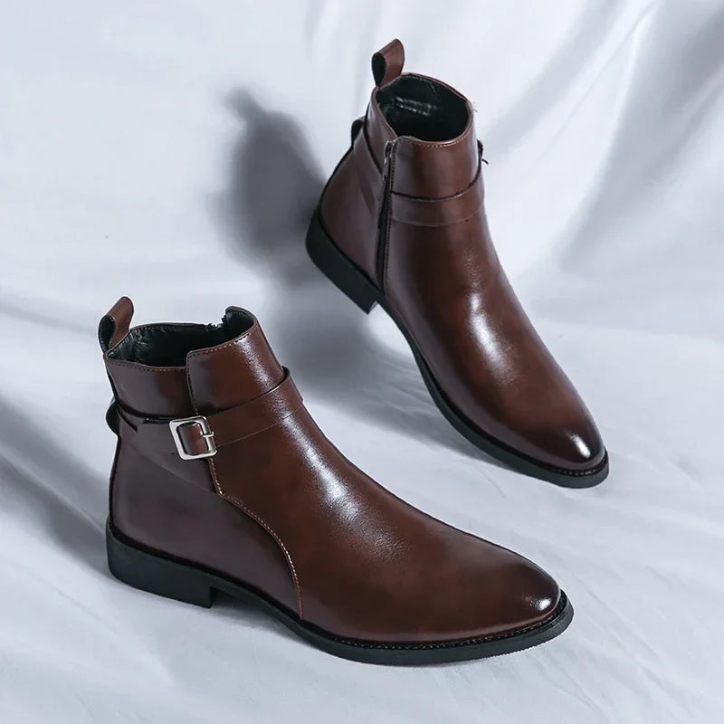 Mens Chelsea Boots | Sleek Classic with Side Zipper