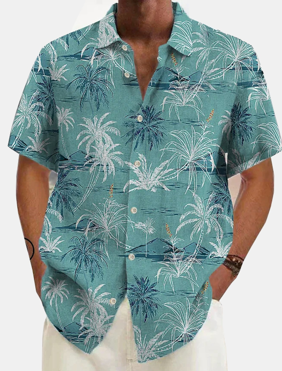 Chemise A Manches Courtes Élégante Pour Hommes | À Motifs