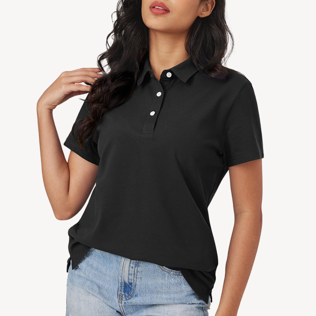 Polo Classique Décontracté Pour Femmes | Manches Courtes