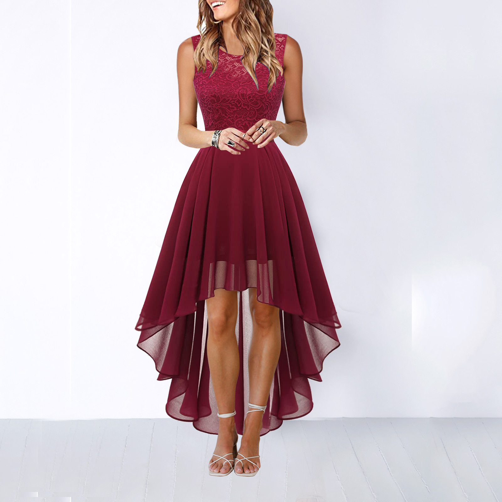 Womens Wedding Guest Dress | Asymmetric Dress Midi