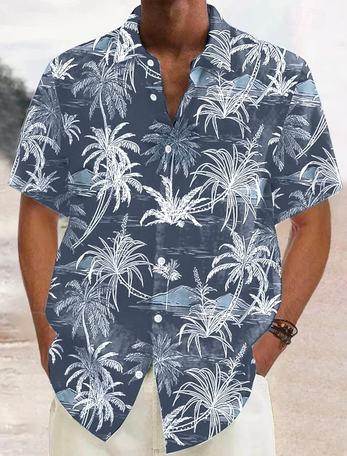 Chemise A Manches Courtes Élégante Pour Hommes | À Motifs