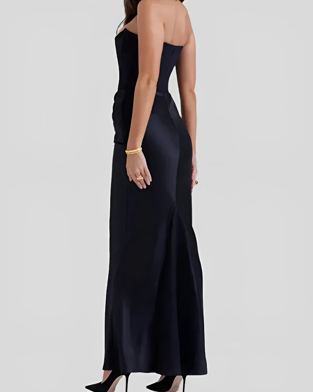 Womens Wedding Guest Dress | Strapless Maxi Dress