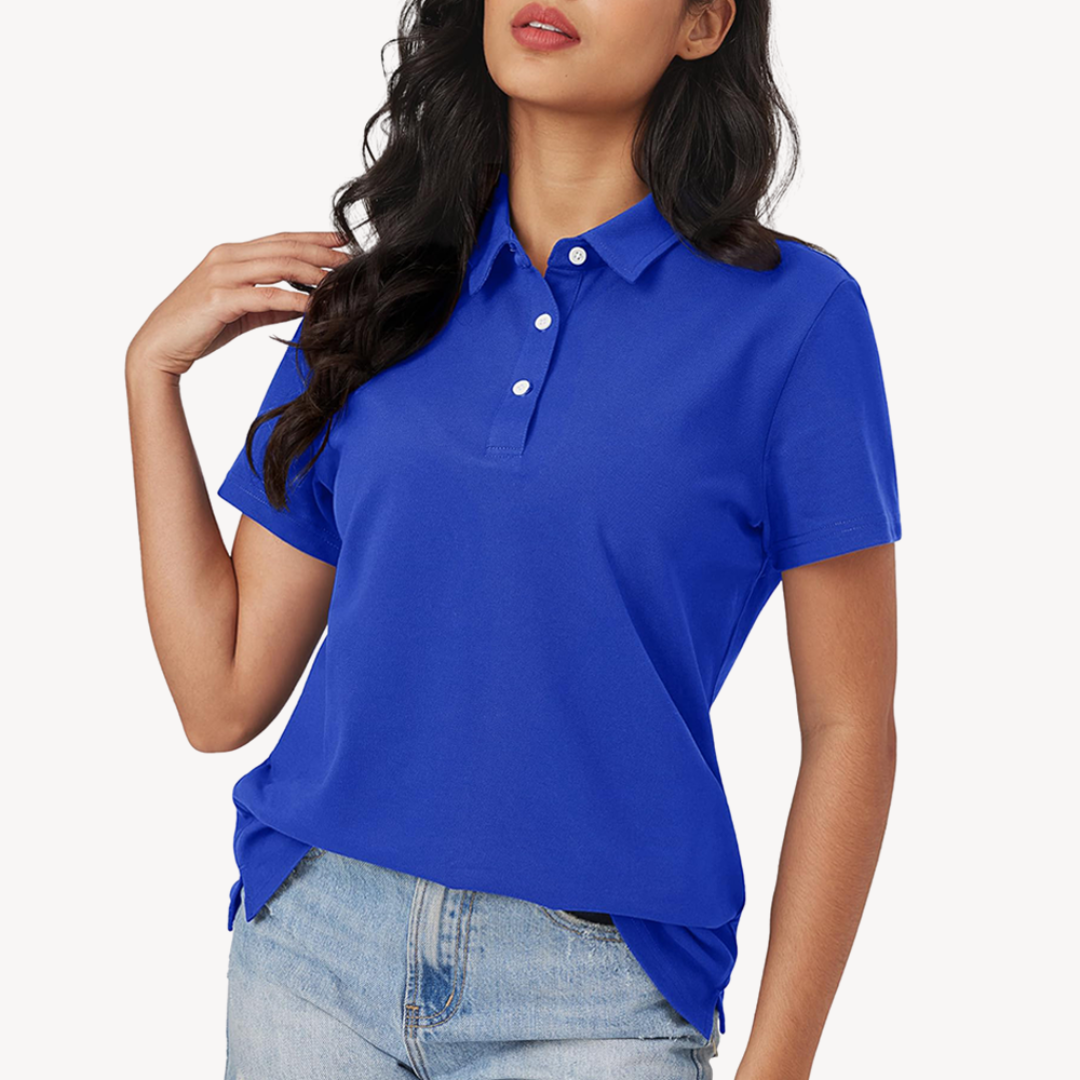 Polo Classique Décontracté Pour Femmes | Manches Courtes