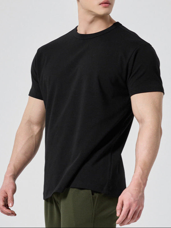 T-shirt décontracté ample pour homme | Couleur unie