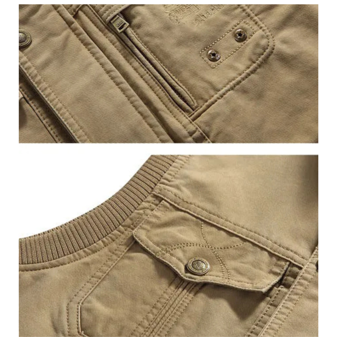 Gilet Vintage Multi-Poches pour Homme | Sans Manches