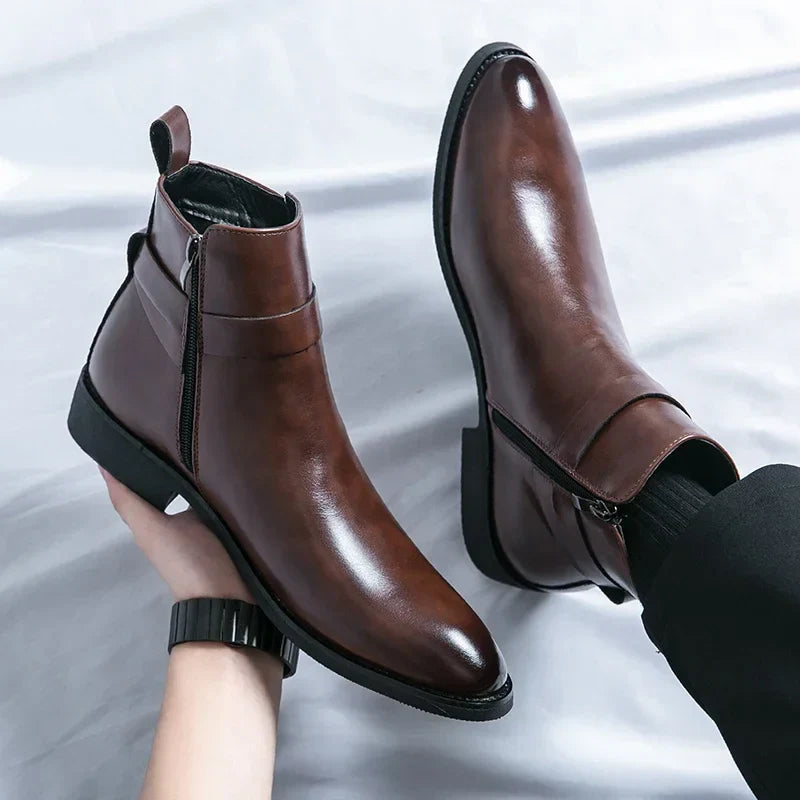 Mens Chelsea Boots | Sleek Classic with Side Zipper