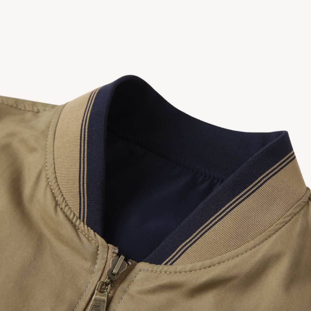 Veste Bomber Réversible Stylée Pour Hommes | Harrington de Printemps