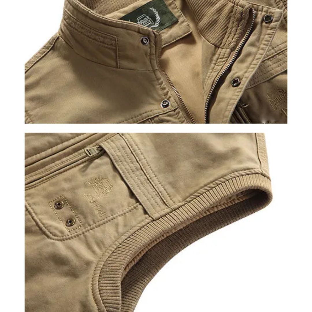 Gilet Vintage Multi-Poches pour Homme | Sans Manches