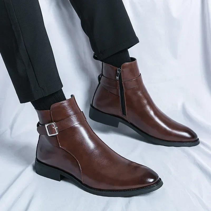 Mens Chelsea Boots | Sleek Classic with Side Zipper