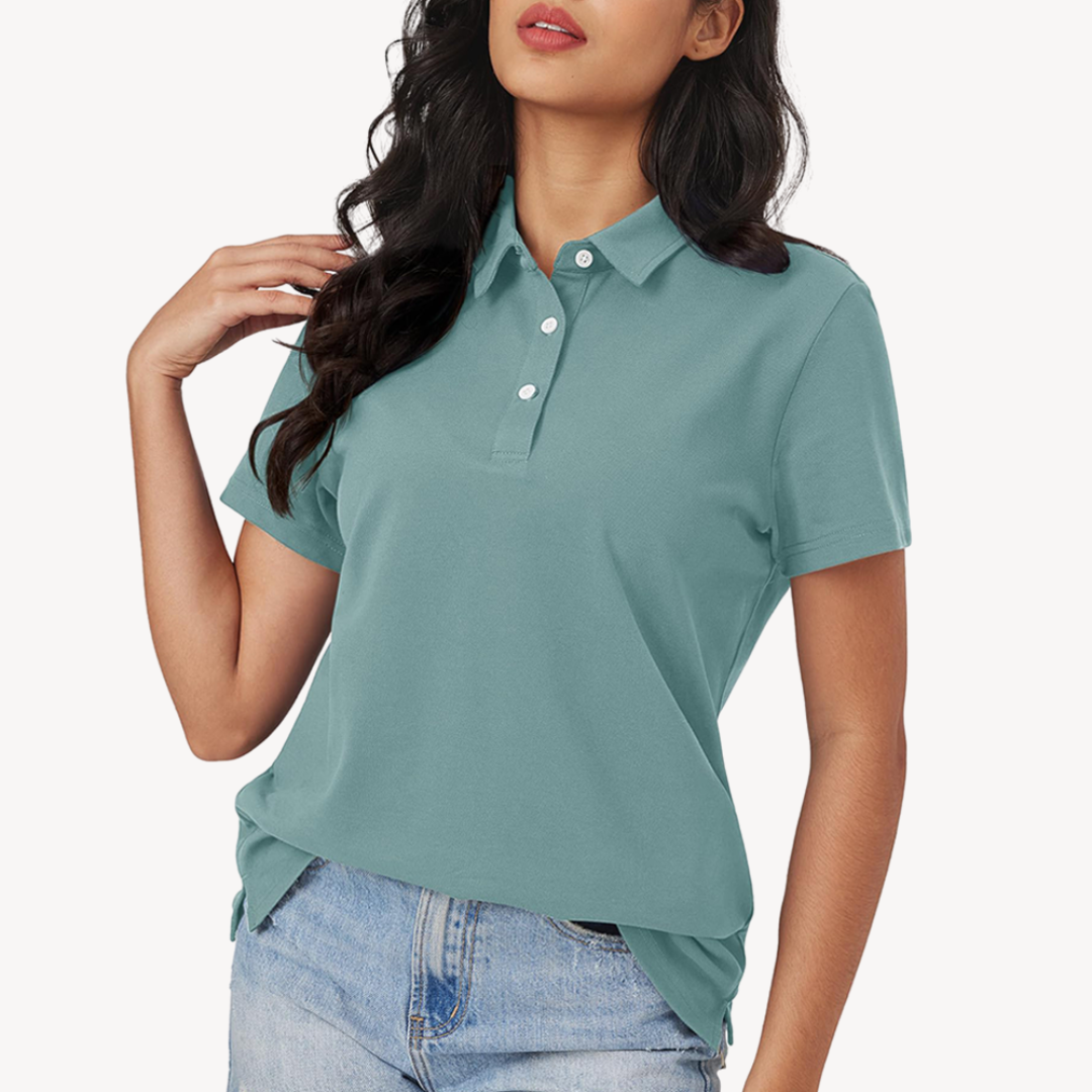 Polo Classique Décontracté Pour Femmes | Manches Courtes