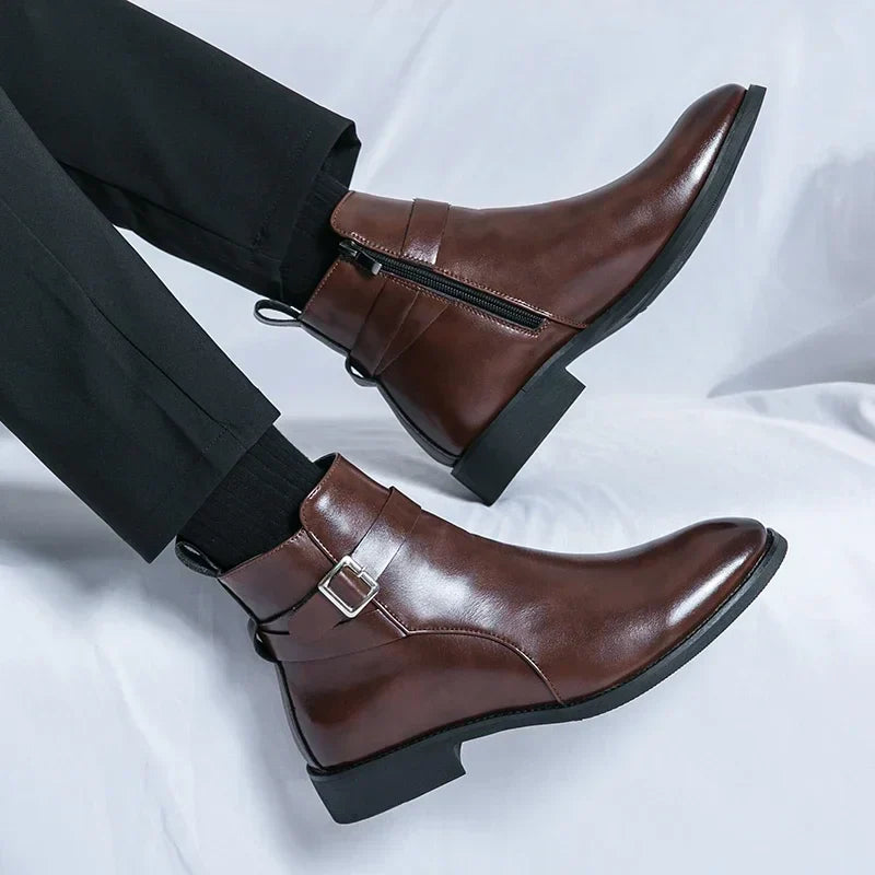 Mens Chelsea Boots | Sleek Classic with Side Zipper