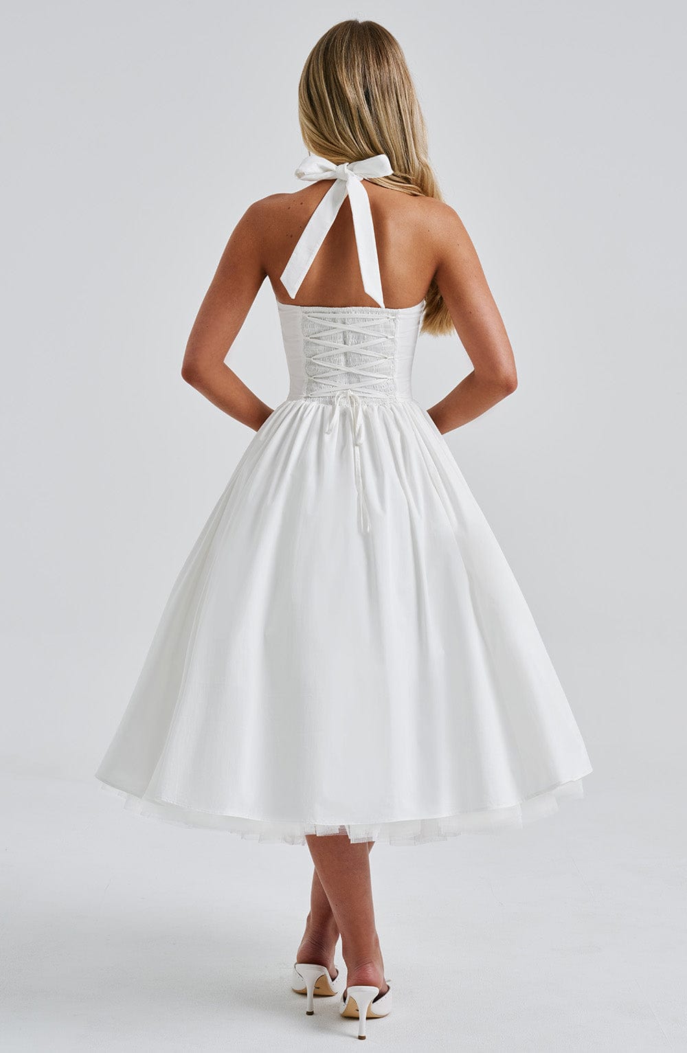 Womens Wedding Guest Dress | Halter Floral Dress