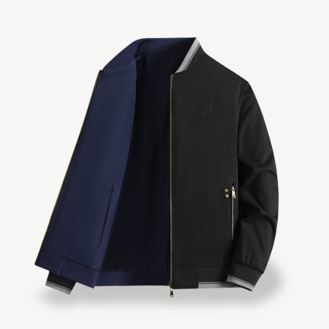 Veste Bomber Réversible Stylée Pour Hommes | Harrington de Printemps