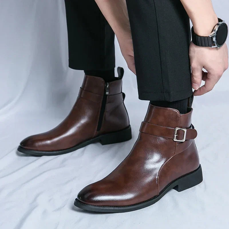 Mens Chelsea Boots | Sleek Classic with Side Zipper