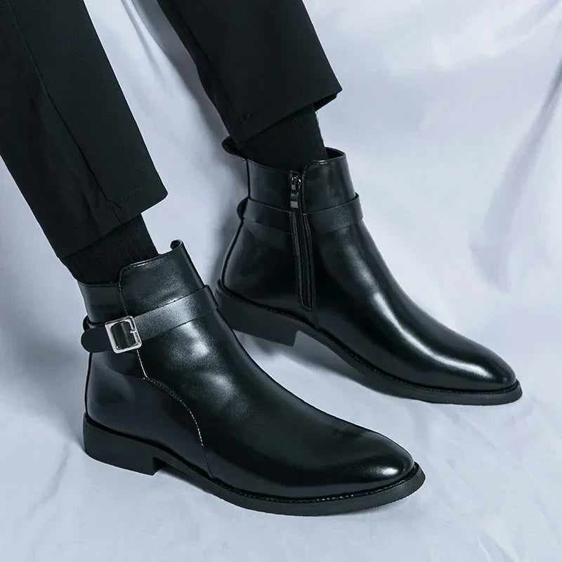 Mens Chelsea Boots | Sleek Classic with Side Zipper