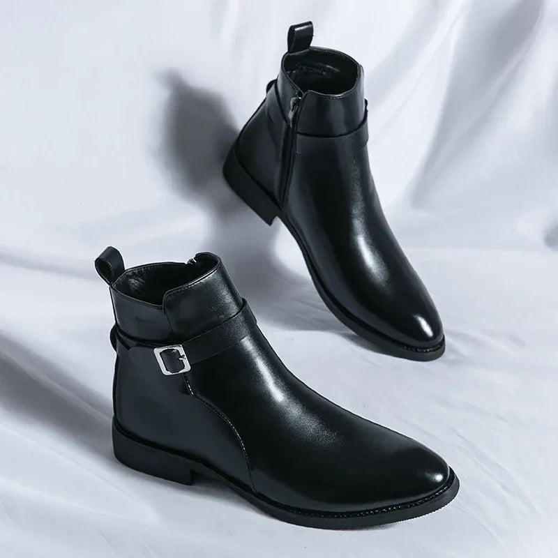 Mens Chelsea Boots | Sleek Classic with Side Zipper