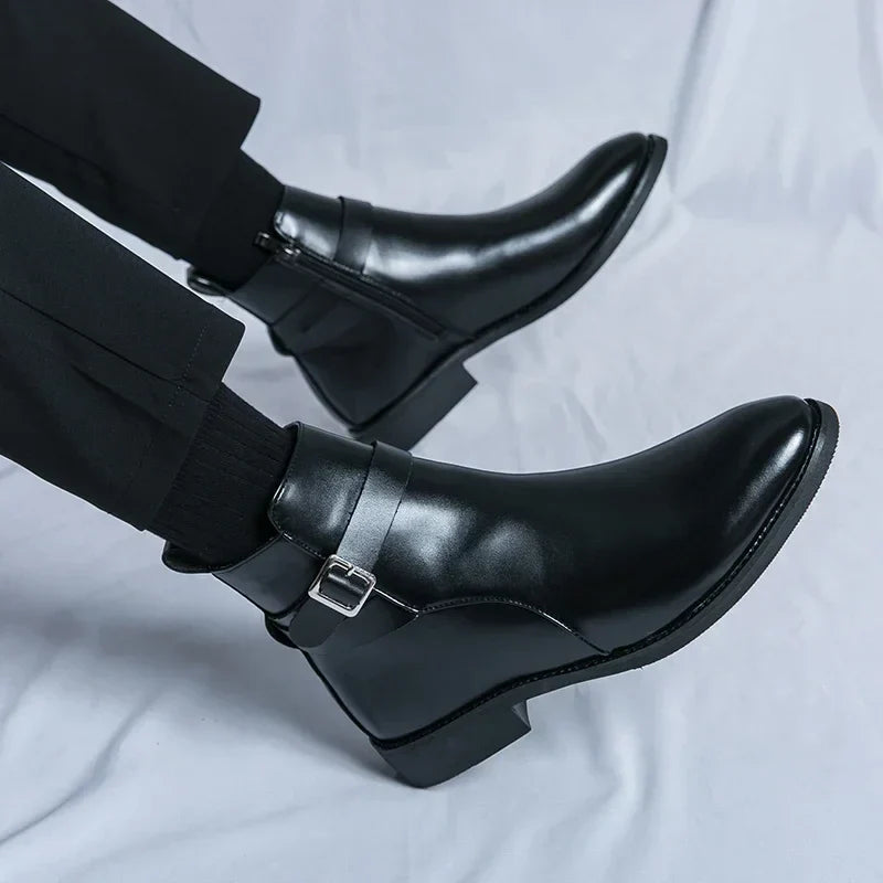 Mens Chelsea Boots | Sleek Classic with Side Zipper