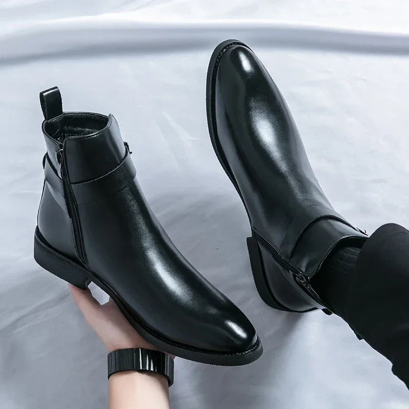 Mens Chelsea Boots | Sleek Classic with Side Zipper