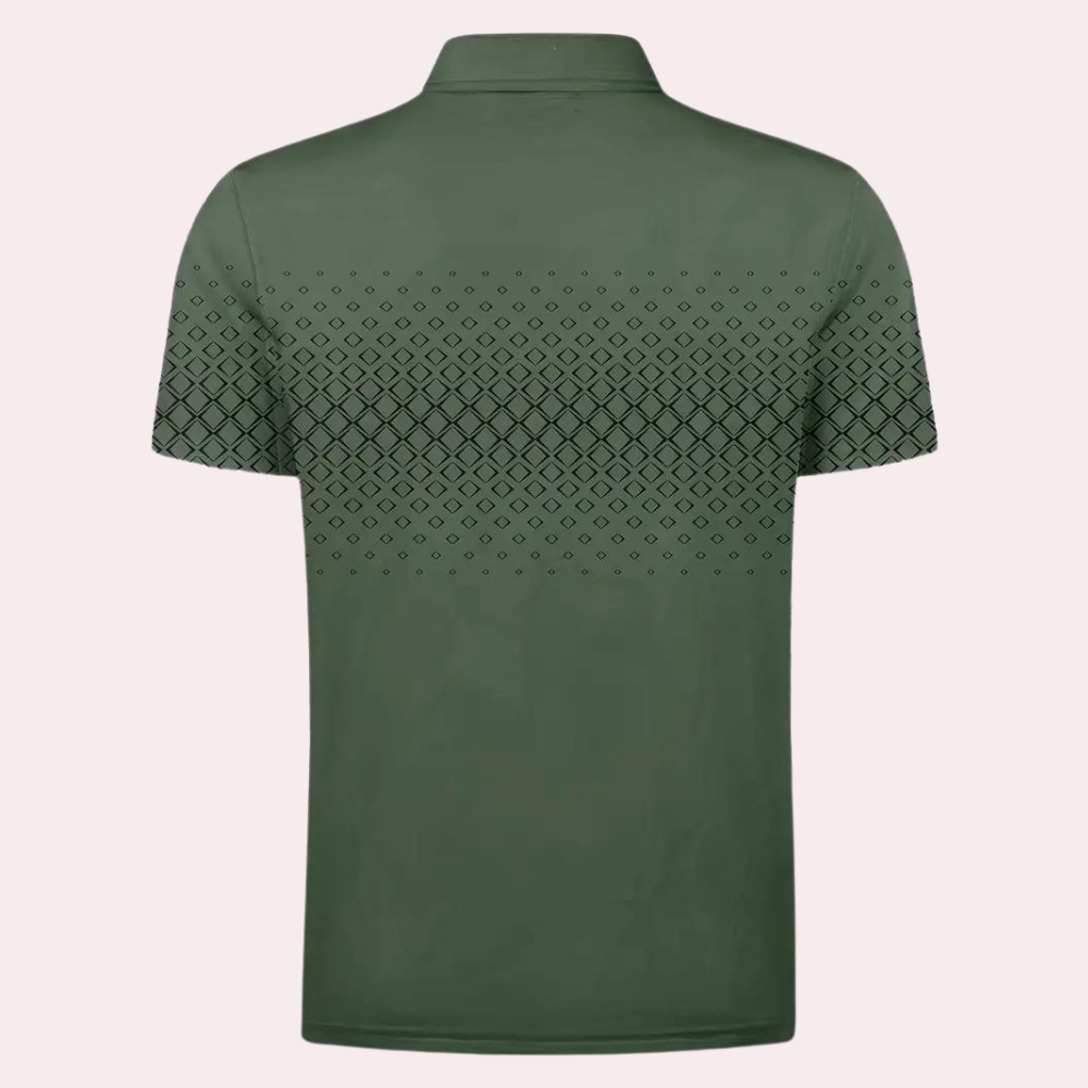 Polo A Imprimé Graphique Pour Hommes | Décontracté