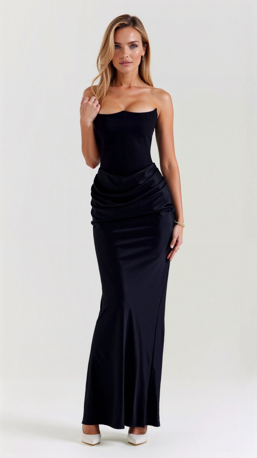 Womens Wedding Guest Dress | Corset Maxi