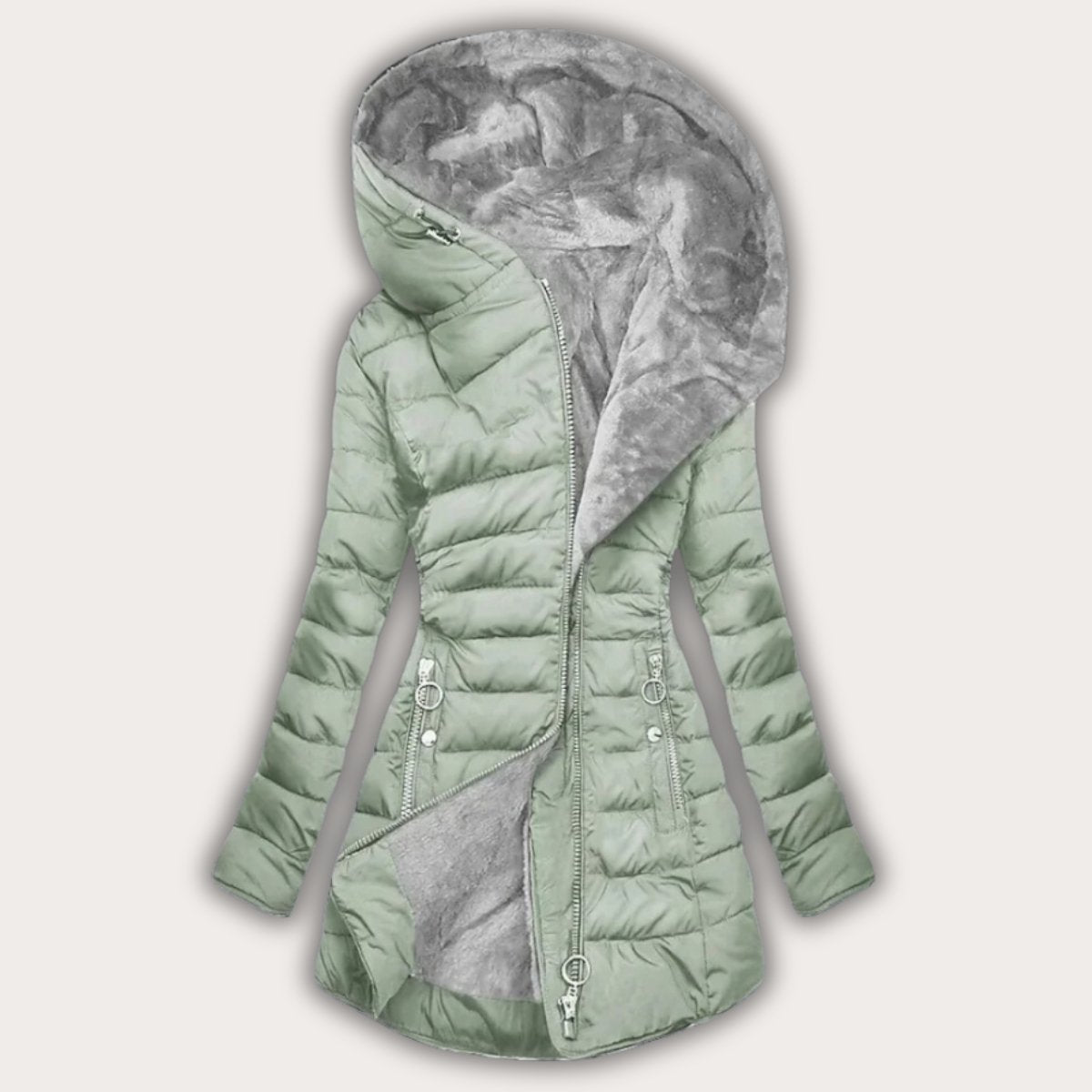 Womens Puffer Jacket | Asymmetrical