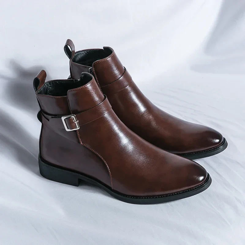 Mens Chelsea Boots  | Sleek Classic with Side Zipper